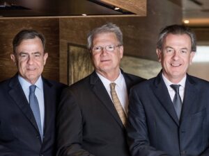 Laurent, Stéphane et Thierry, les trois frères de la troisième génération.