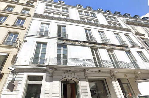 DÉTAILS DU FICHIER JOINTHôtel d'York 56 rue Jacob Paris @Google Street View.