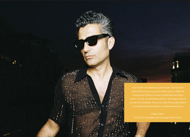 Diego Calvo,CEO et Co-fondateur de Concept Hotel Group
