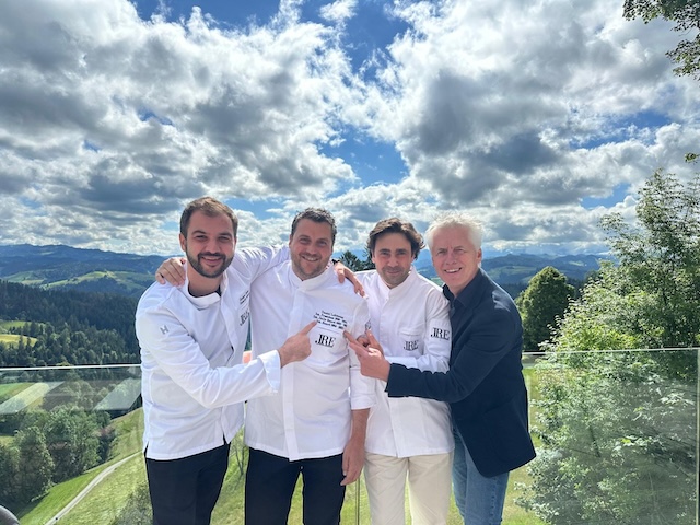 JRE International Board of Directors (from left to right): VP Gašper Puhan, Former President Daniel Lehmann, New President Daniel Canzian, CEO Hans van Manen.