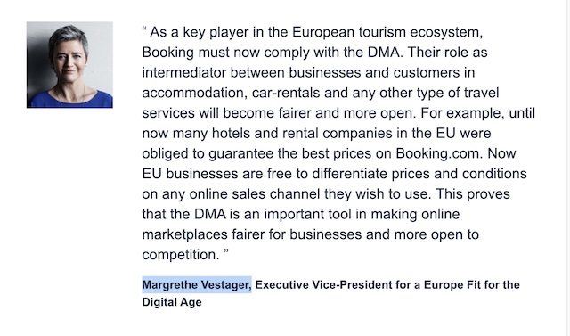 Margrethe Vestager, communiqué @ Commission européenne