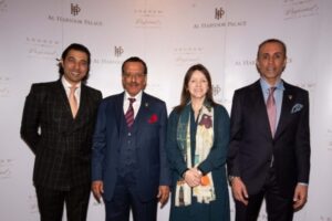 (De gauche à droite) : Saurabh Rai, vice-président exécutif pour l'Asie du Sud, le Moyen-Orient et l'Afrique pour Preferred Hotels & Resorts ; Khalaf Al Habtoor, président fondateur d'AHG ; Brenda Collin, vice-présidente exécutive pour l'Europe pour Preferred Hotels & Resorts ; Mohammed Al Habtoor, VC et PDG d'AHG