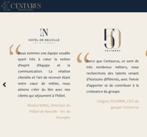 Temoignages @ credit Centaurus