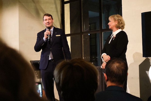 Nicolas Mercier lors de son allocution du 3 12 2025 @ credit Source Linkedin Intercontinental Hôtel Dieu