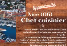 Opportunité, Nice (06) | Chef cuisinier restaurant italien pour Hôtel****