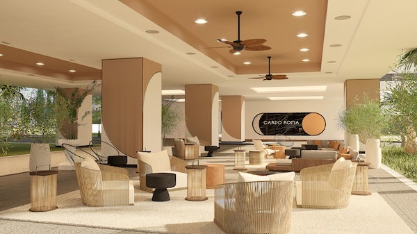 Entrée du Cardo Roma, rendu @ credit Cardo Hotels