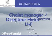 Opportunité, Méribel | Chalet Manager/Directeur H•F pour Complexe 5* SLH Chalet Manager 5* SLH Meribel