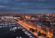 Belgique, faits divers | À Anvers, le chef étoilé Nick Bril (« The Jane ») blesse grièvement le jeune et prometteur cuisinier, Joe Claridge Aerial view to the harbor of Antwerp from the roof @ credit Depositphotos