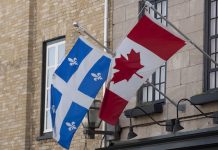 Innovation, Social | Le Québec, nouvelle destination privilégiée des étudiants guadeloupéens Flags of Quebec and Canada @ credit Depositphotos