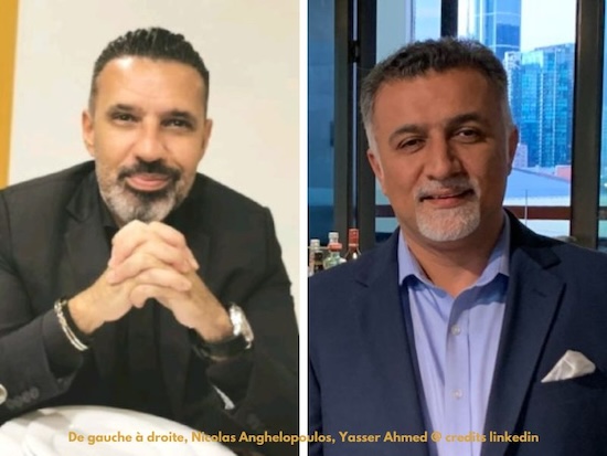 De gauche à droite, Nicolas Anghelopoulos, Yasser Ahmed @ credits linkedin