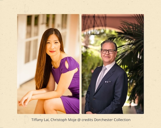 Tiffany Lai,Christoph Moje @ credits Dorchester Collection