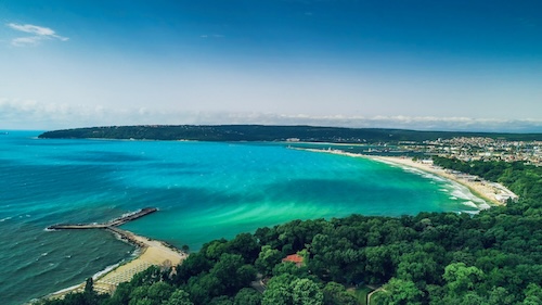 Littoral de Varna, site du futur hôtel et restaurant Nobu Varna