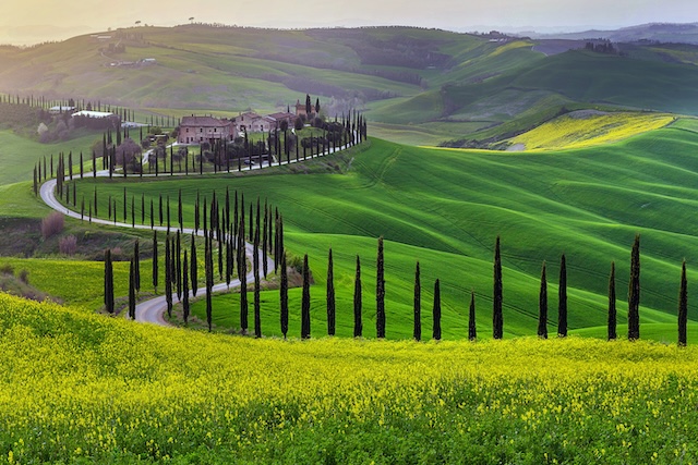 Green hills of Tuscany @ Depositphotos