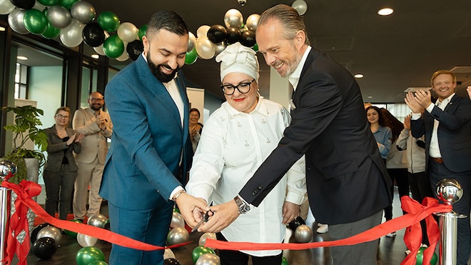 De gauche à droite, David Etmenan, Samira Said et Mario Maxeiner @ credit IHG