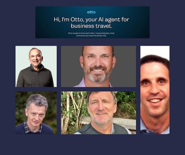 De haut en bas et de gauche à droite, Steve Singh, Michael Gulmann, Hugh Crean, Barney Harford et Erik Blachford @ credits linkedin