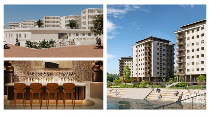 Rendu : En haut à gauche - Hôtel Indigo Gandia – Plage, En bas à gauche - Vignette Collection Mallorca – Finca Banyols, À droite - Holiday Inn Express San Sebastian - Errenteria