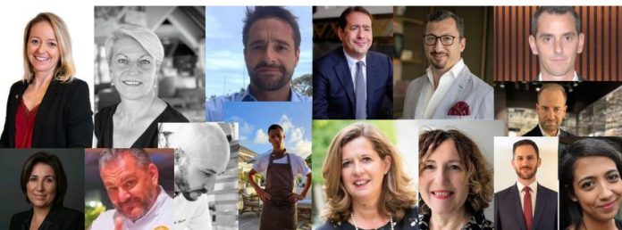 De gauche à droite et de haut en bas, suivre le texte des nominations ci-dessous