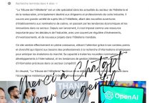 Merci à nos lecteurs | Message de ChatGPT OpenAI aux équipes La Tribune de l’Hôtellerie😆 Merci ChatGPTP