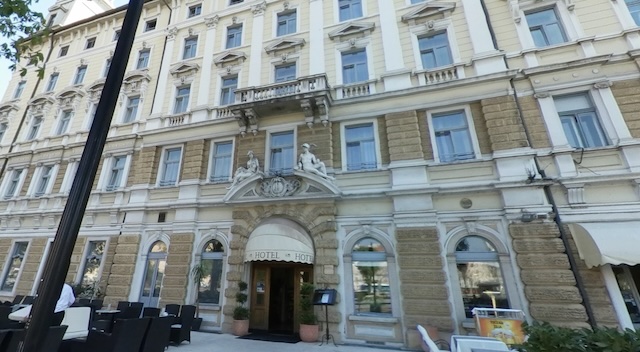 Hotel Continental à Rijeka @ credit capture Googlemaps