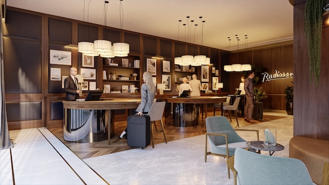 Réception, rendu @ credit Radisson