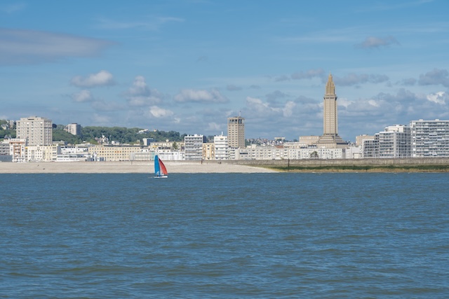 Le Havre, France - 05 30 2019: View of the city from the sea