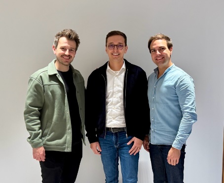 De gauche à droite - Alexandre Marcadier, Caue Brioli et Lionel Bodénès.