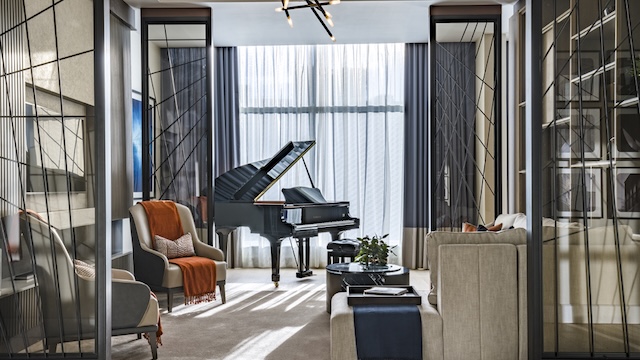 Manchester is a music mecca, so The Lowry has a supersized suite outfitted specifically for the needs of professional musicians @credit MHR