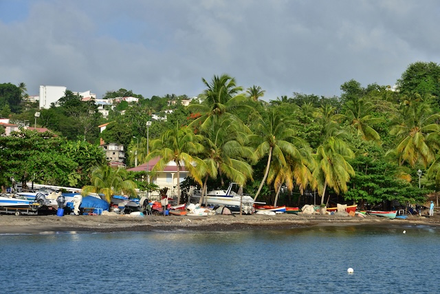 Schoelcher, Martinique, France - august 29 2015 : the picturesque seaside