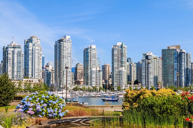 View on Downtown Vancouver from False Creek.