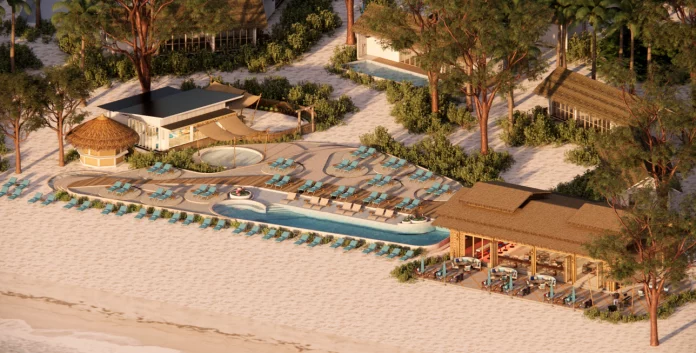 The beachfront restaurant and pool zone designed for laid-back dining and oceanfront leisure @ credit Outrigger Hospitality Group