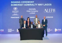 Ouverture 2028, Nigéria | The Ascott Limited s’étend en Afrique avec la signature du Somerset Admiralty Way Lagos Somerset Admiralty Way Lagos signing ceremony at FHS World between The Ascott Limited, Admiralty Hotel Company Limited and Aleph Hospitality