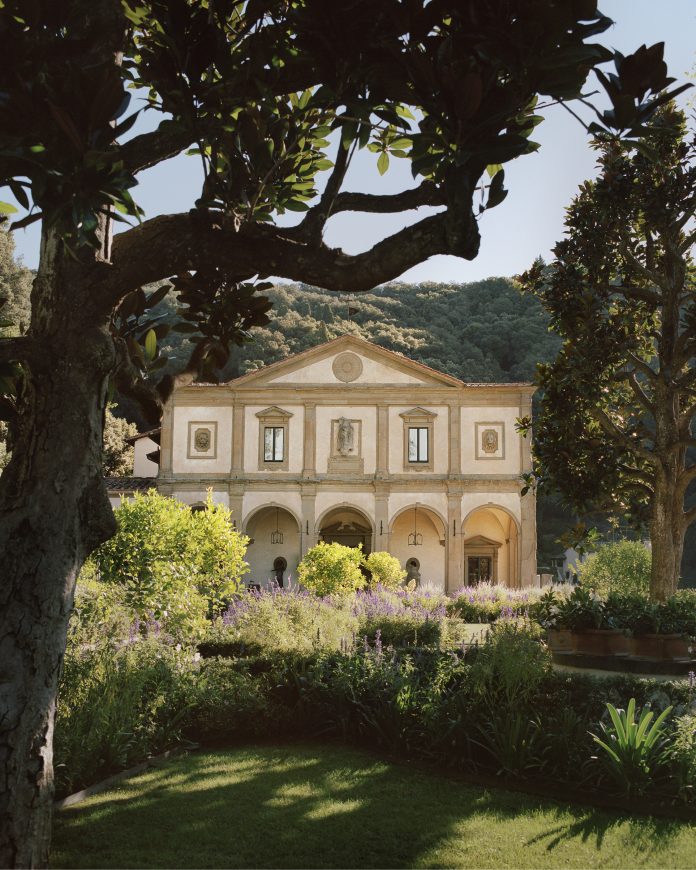 The entrance of Villa San Michele as seen by François Halard
