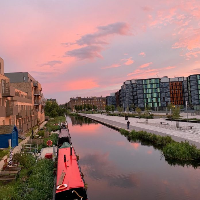 Fountainbridge and Union Canal @ credit By Melissa Highton - Own work,WikipediaCommons