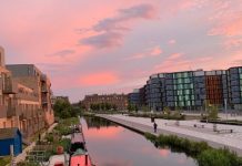 Écosse, Hybride | The Social Hub déploie son modèle hybride à Édimbourg avec un projet à 200M £ ! Fountainbridge and Union Canal @ credit By Melissa Highton - Own work,WikipediaCommons