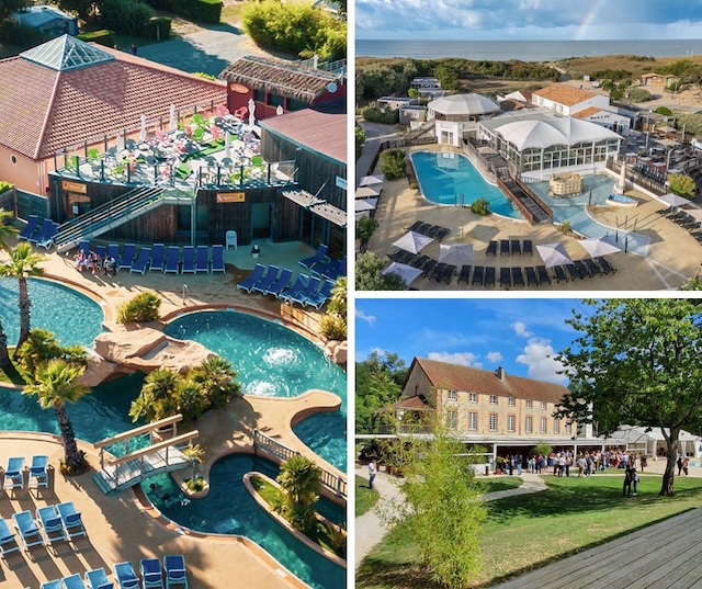 De gauche à droite et de haut en bas : Le Fief, Interlude et Business Village @ credits Sandaya