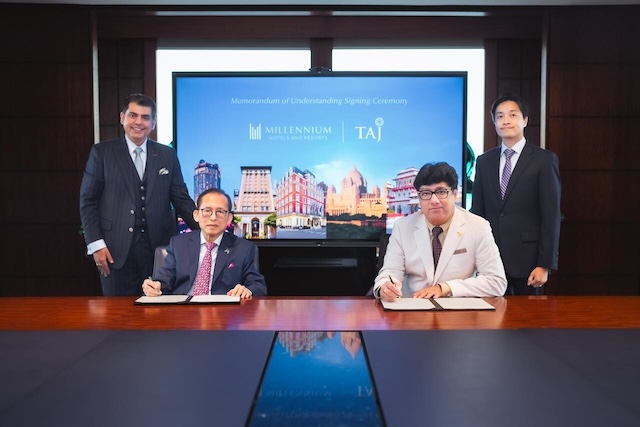 Cérémonie de signature Millenium & IHCL @ credit IHCL