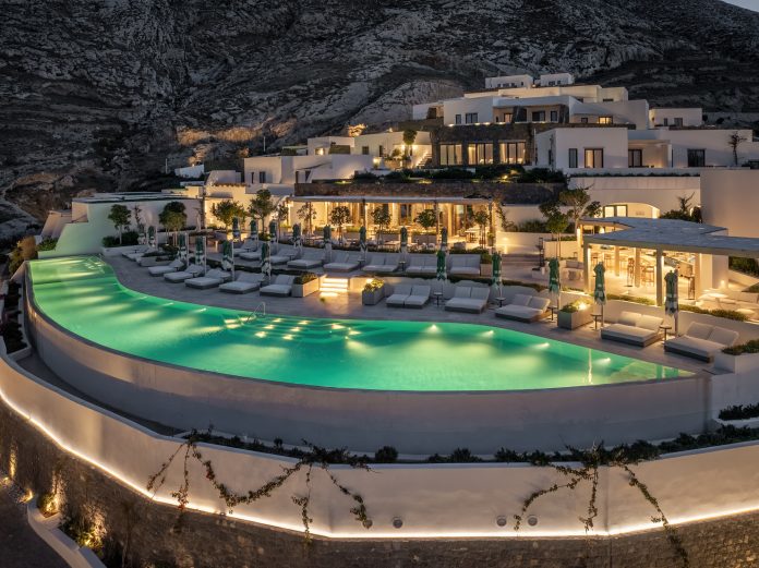 @ credit Sandblu Santorini LXR Hotels Resorts Pool View