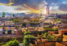 Maroc | L’émirati Golden Dunes LLC envisage le contrôle exclusif d’EHC Maroc, acteur de l’hôtellerie de luxe à Marrakech Panoramic views of marrakech medina, Morocoo