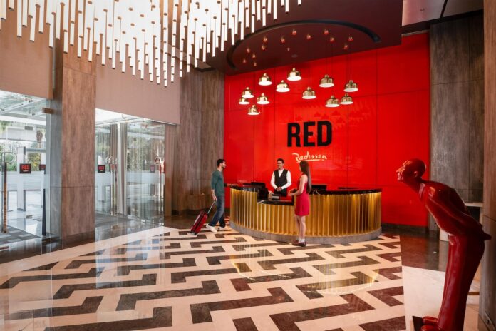 Lobby, Radisson RED Indore @ credit Radisson