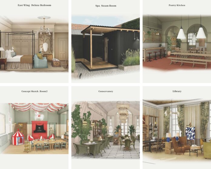 Ickworth Refurbishment Sketches @ credit LFH