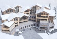Asset, conversion | Pulsim acquiert l’hôtel Souleil’or aux 2 Alpes et lance un projet de résidence hôtelière haut de gamme Souleil'Or project @ credit Pulsim - Moyenne