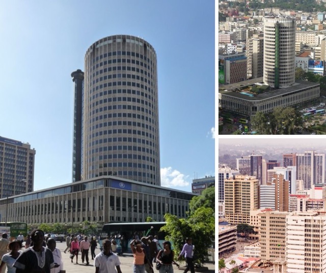 Ex-Hilton Hotel & Nairobi@ credit Av Rotsee2 - Eget arbete Wikipedia Commons & Depositphotos.com