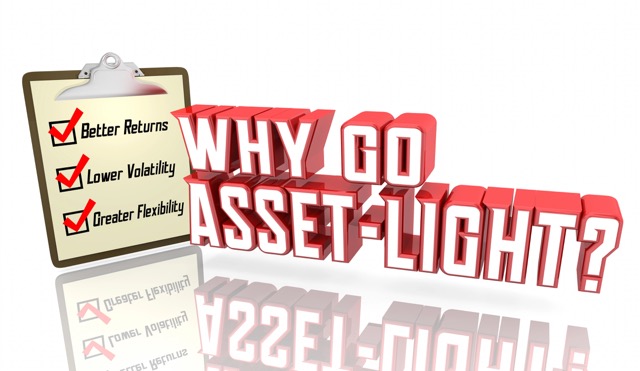 Why Go Asset Light Business Model Company Plan Strategy 3d Illustration