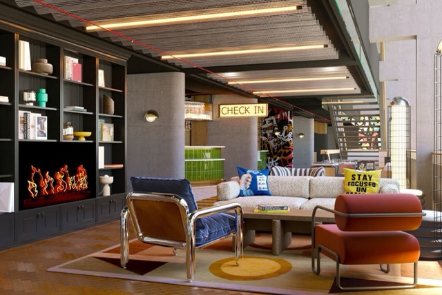 Lobby, Moxy Paris La Villette @ credit Marriott